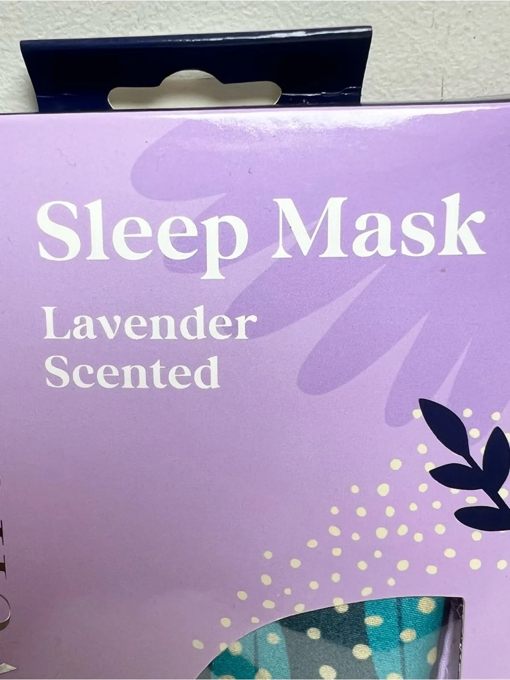 Lavender Scented Sleep Mask - Purple Packaging